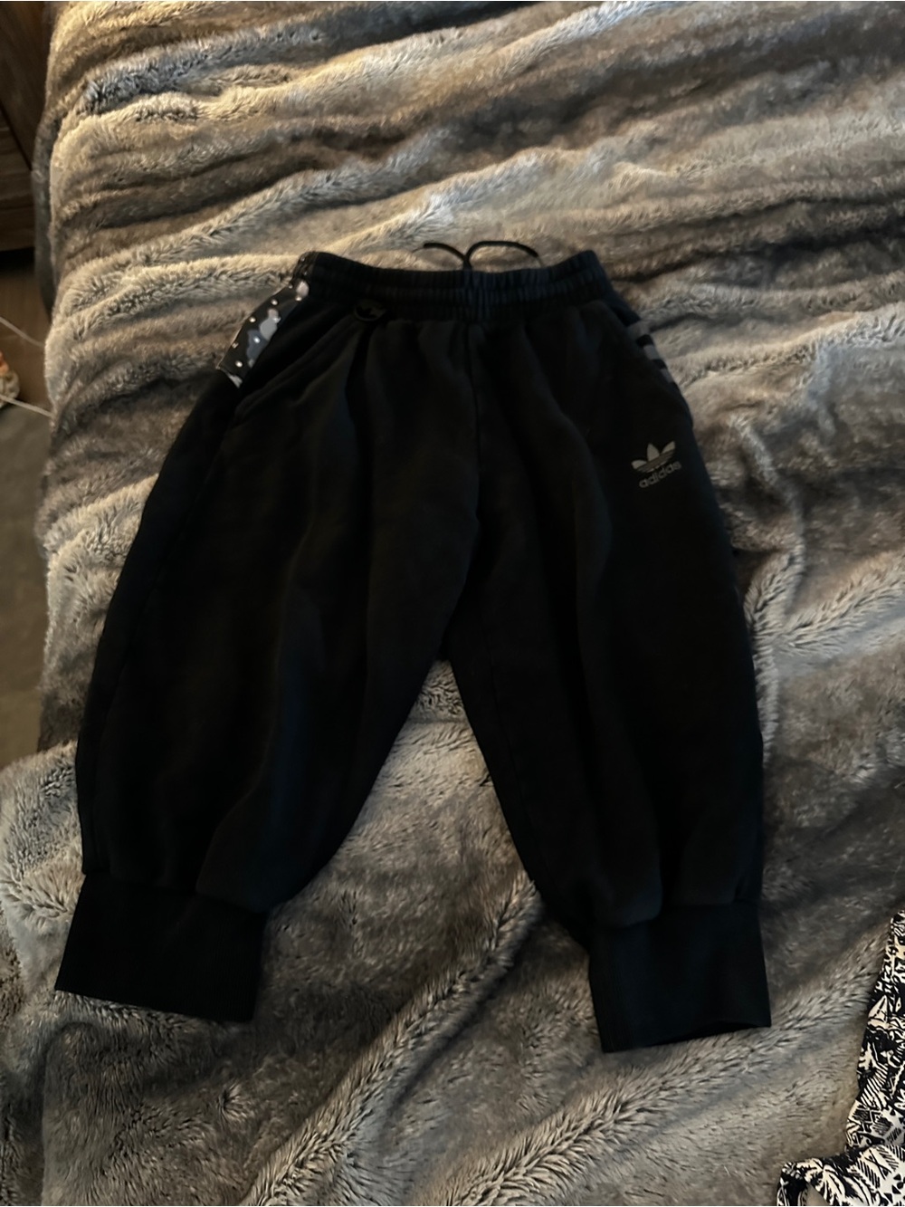 adidas Black men’s Jogger Sweatpants with Trefoil Logo
